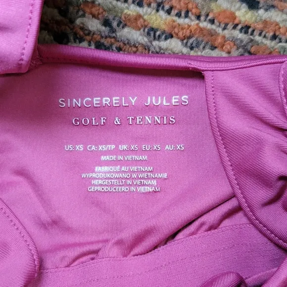 🆕 Sincerely Jules Golf &amp; Tennis Dress Lined‎ Shorts, Skort - Pink, Size XS