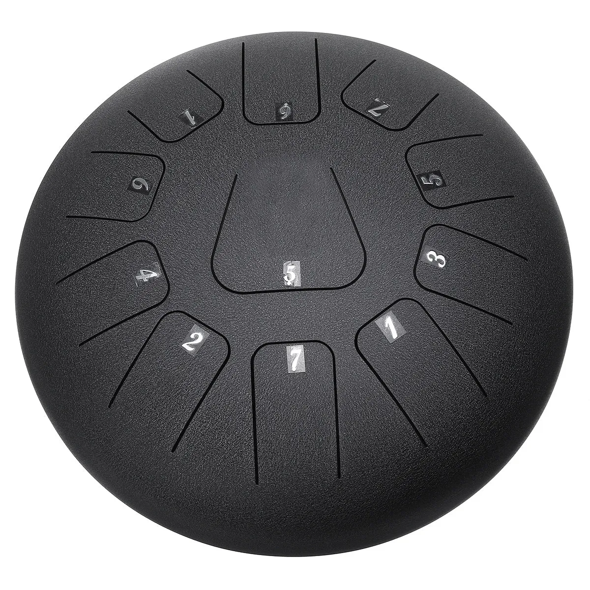 12 Inch 11 Note D Tone Steel Tongue Percussion Drum Handpan Instrument with Drum Mallets and Bag