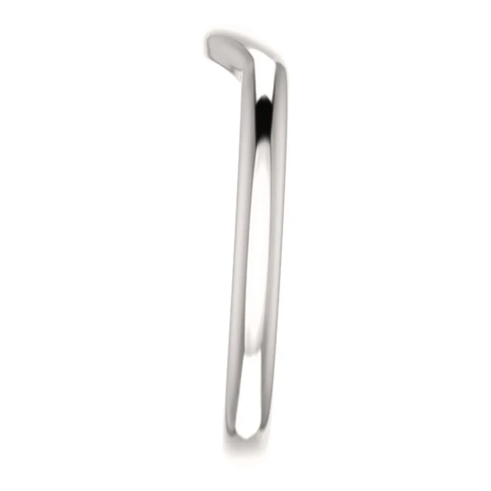 14k White Gold Band, Size 7