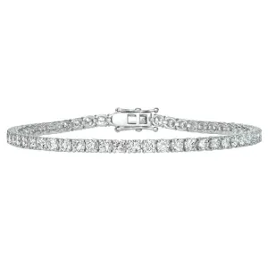 1.58 Carat 5.5'' Natural Diamond Tennis Bracelet G-H SI 14K White Gold