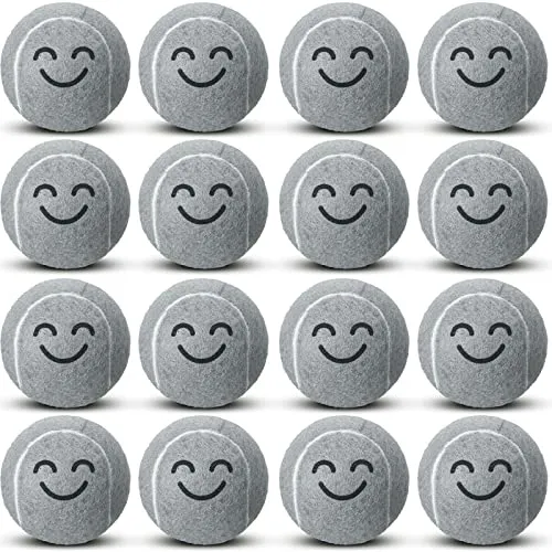 16 Pcs Precut Walker Tennis Balls for Chairs Tennis Ball Chairs Foot Covers for Chairs Furniture Legs Floor Classroom Protection Heavy Duty Long Lasting Felt Pad Glide Coverings