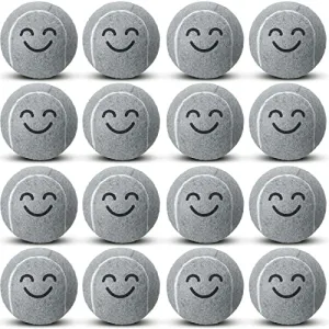 16 Pcs Precut Walker Tennis Balls for Chairs Tennis Ball Chairs Foot Covers for Chairs Furniture Legs Floor Classroom Protection Heavy Duty Long Lasting Felt Pad Glide Coverings