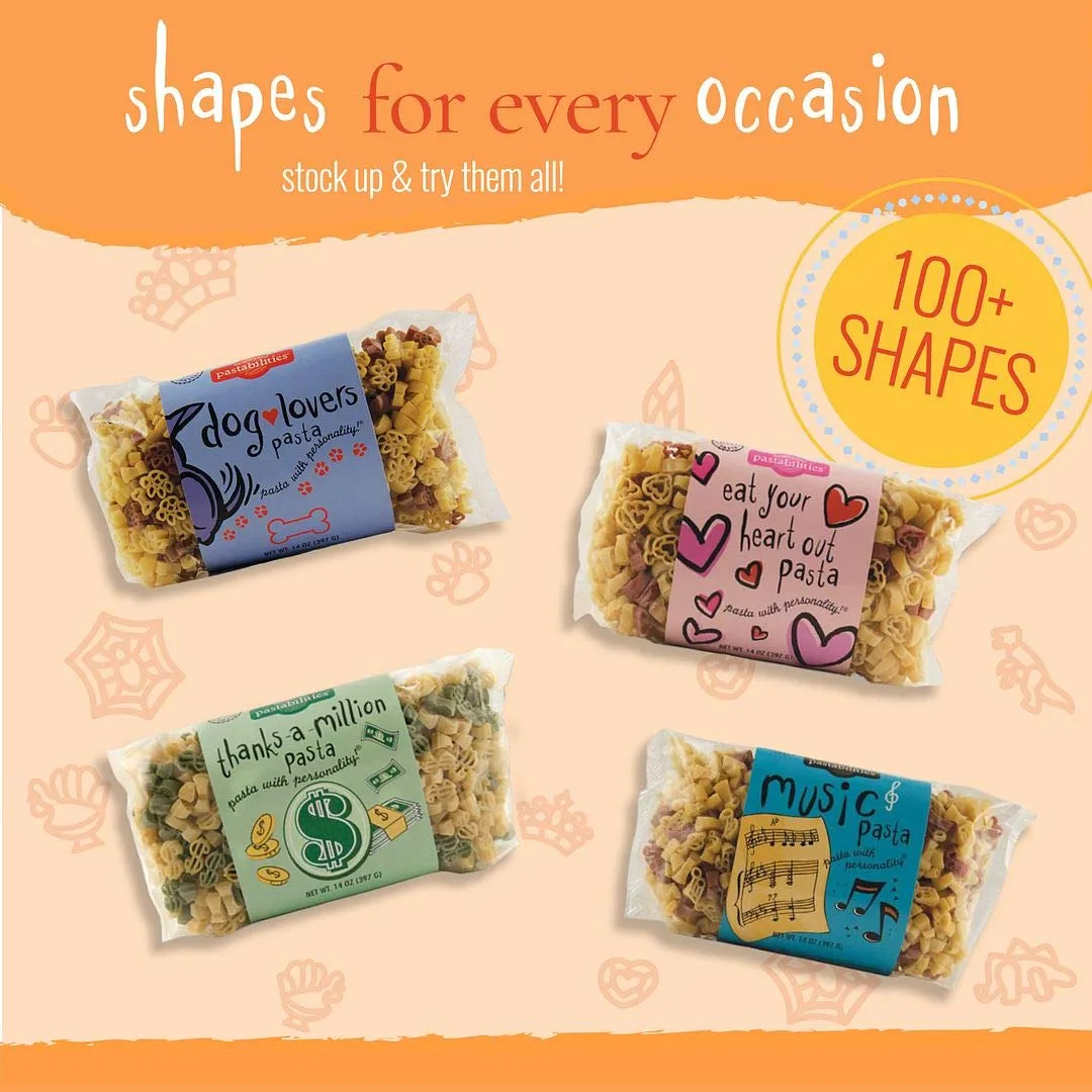 [2 Pack]  Pastabilities Organic Pasta - Sports Shaped, 340 g.