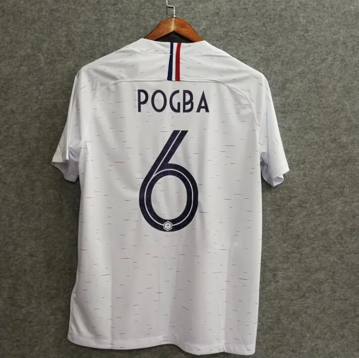 2018 Men France Jersey Away #6 Pogba Jersey World Cup Jersey Fanatics