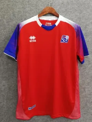 2018 Men Iceland Jersey Goalkeeper Soccer World Cup Jersey Fanatics