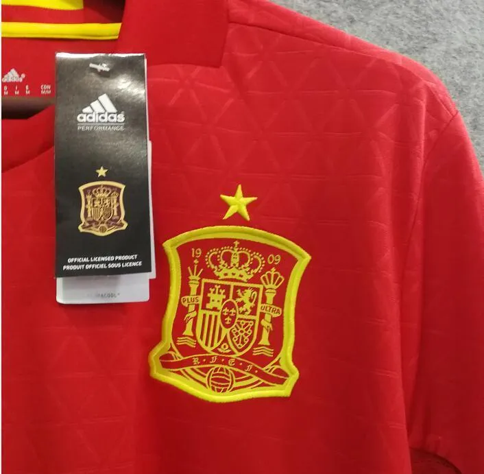 2018 Men Spain Jersey Home Asensio Jersey Soccer World Cup Jersey Fanatics
