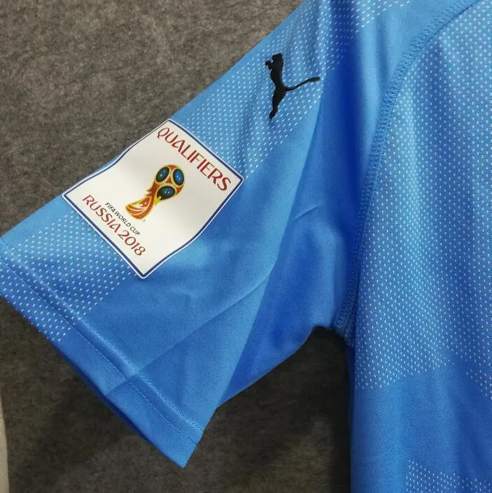 2018 Men Uruguay Jersey Stadium Home Soccer Jersey World Cup Jersey Fanatics