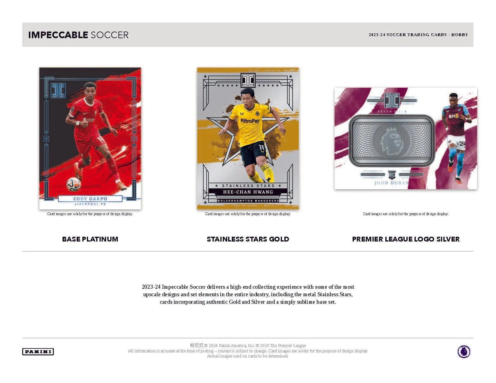 2023-24 Panini Impeccable EPL Soccer Hobby Box