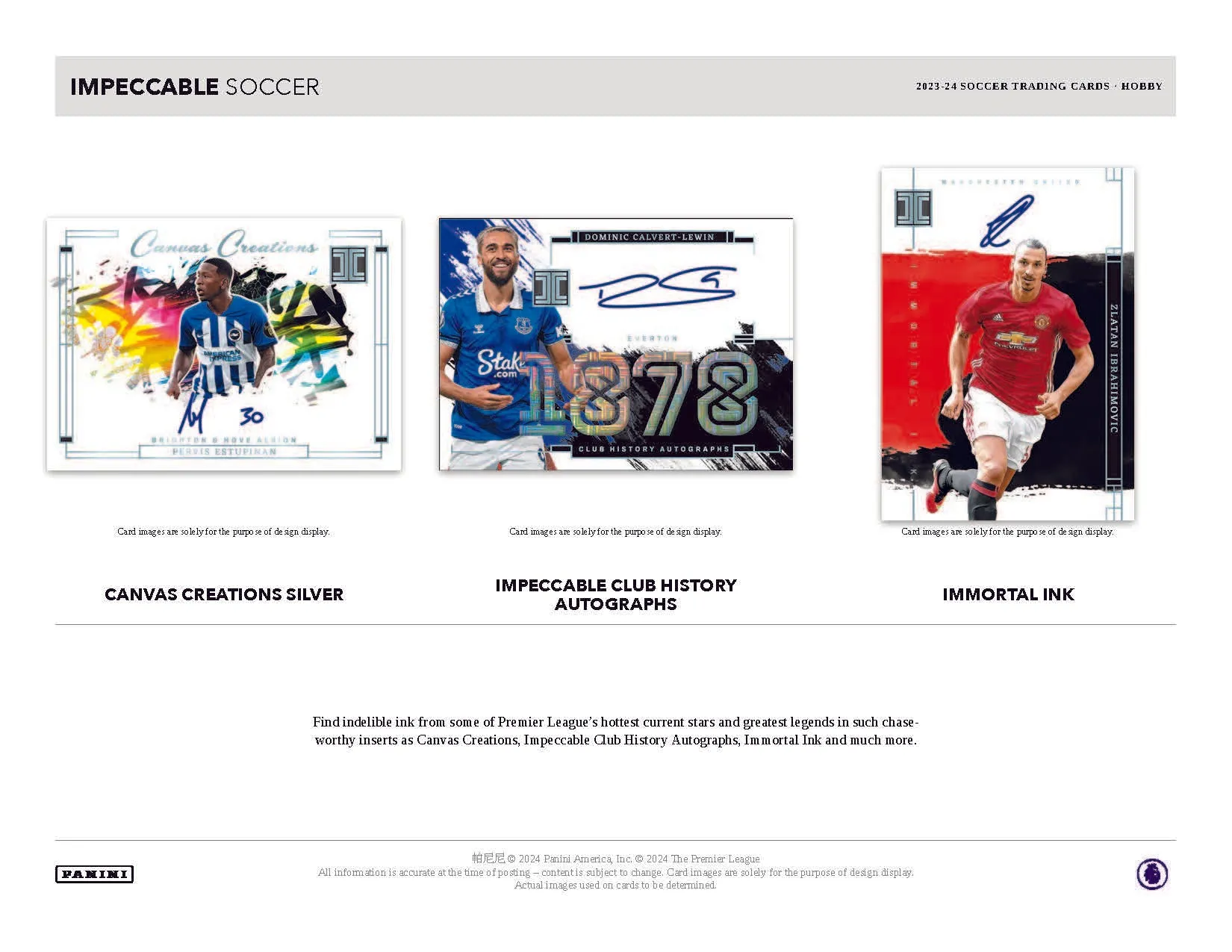 2023-24 Panini Impeccable EPL Soccer Hobby Box
