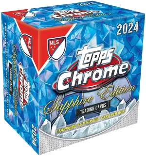 2024 Topps Chrome MLS Major League Soccer Sapphire Edition Hobby Box