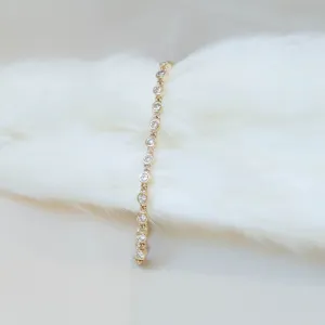 2.25ctw Diamond Bezel Tennis Bracelet