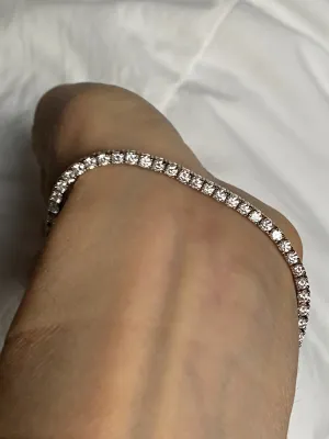 2.9mm White Diamond Tennis Bracelet