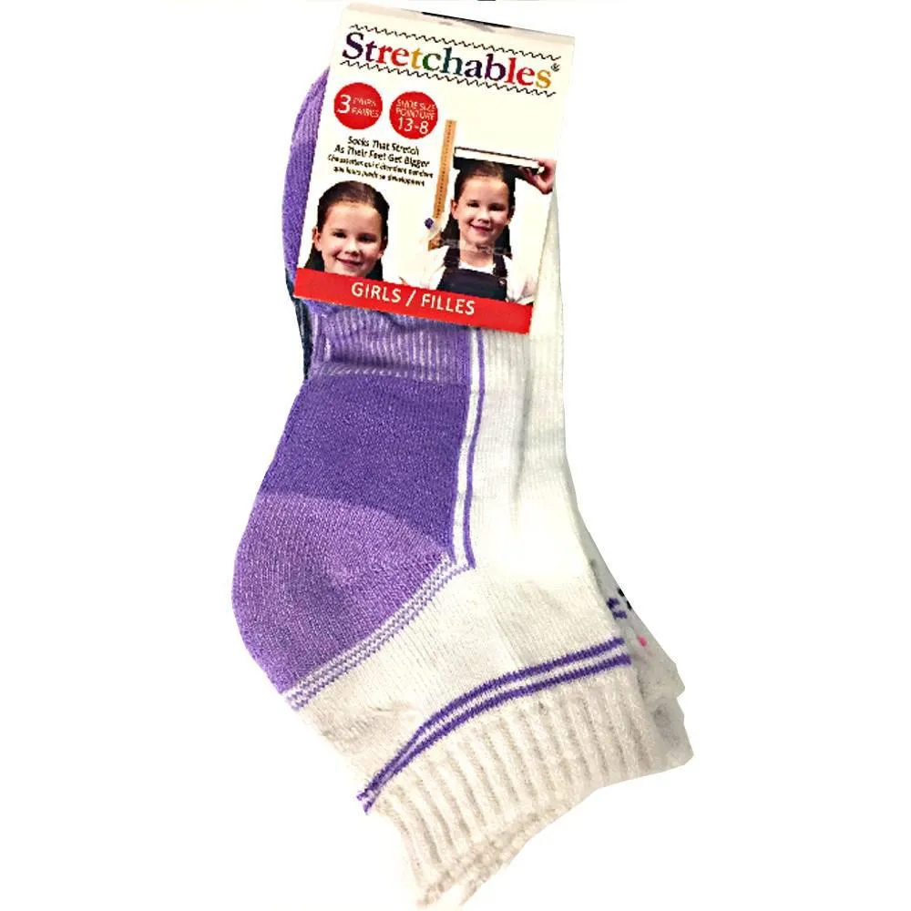 3 Pairs: Stretchables Kids Socks - Girls