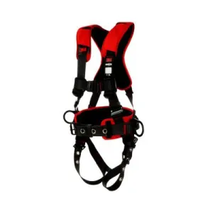 3M™ Protecta® Construction Style Positioning Harness, Standard, D-Rings, Leg Buckles, 2X-Large, Pass-Through Chest Connection, 1161311