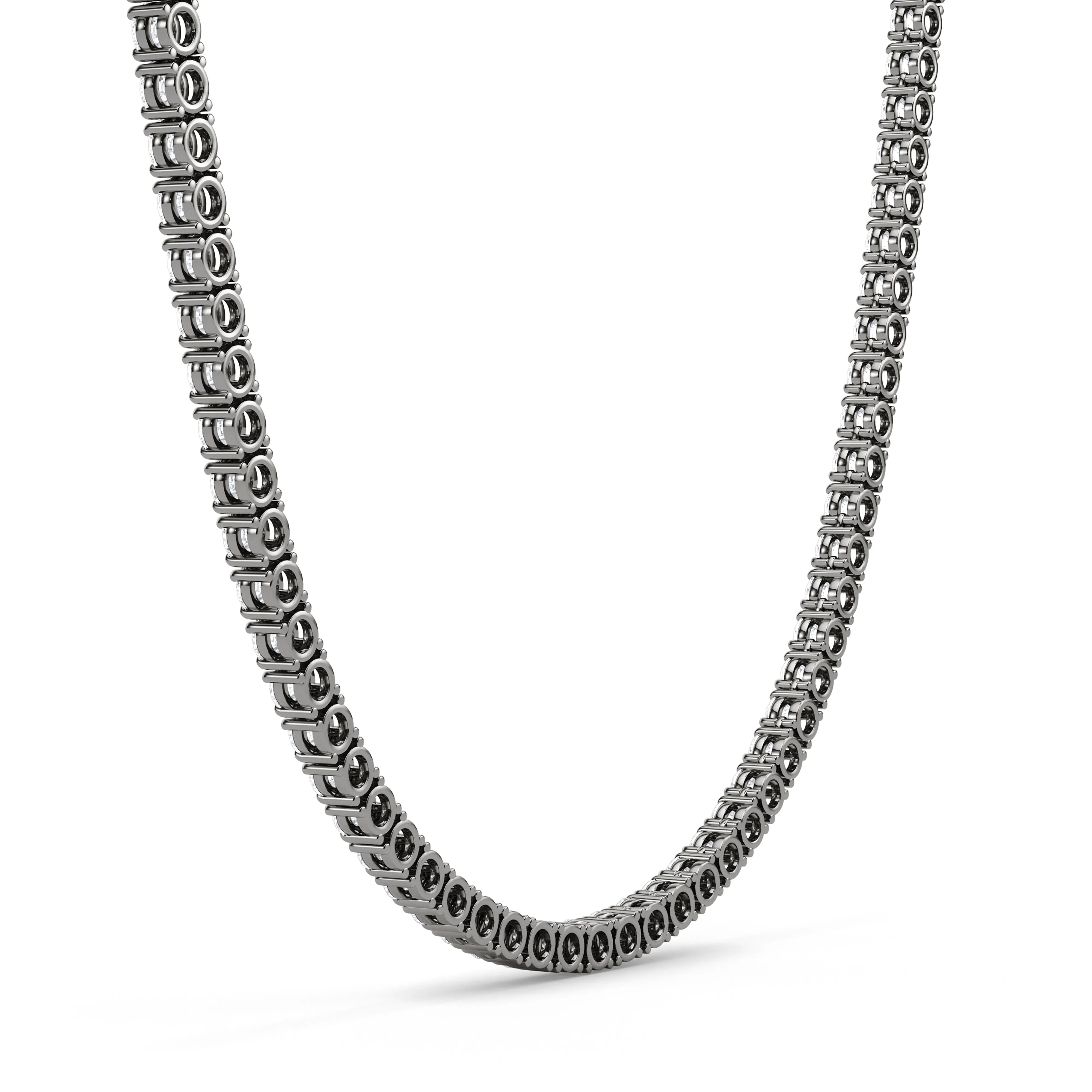 4 Prong Diamond Tennis Necklace