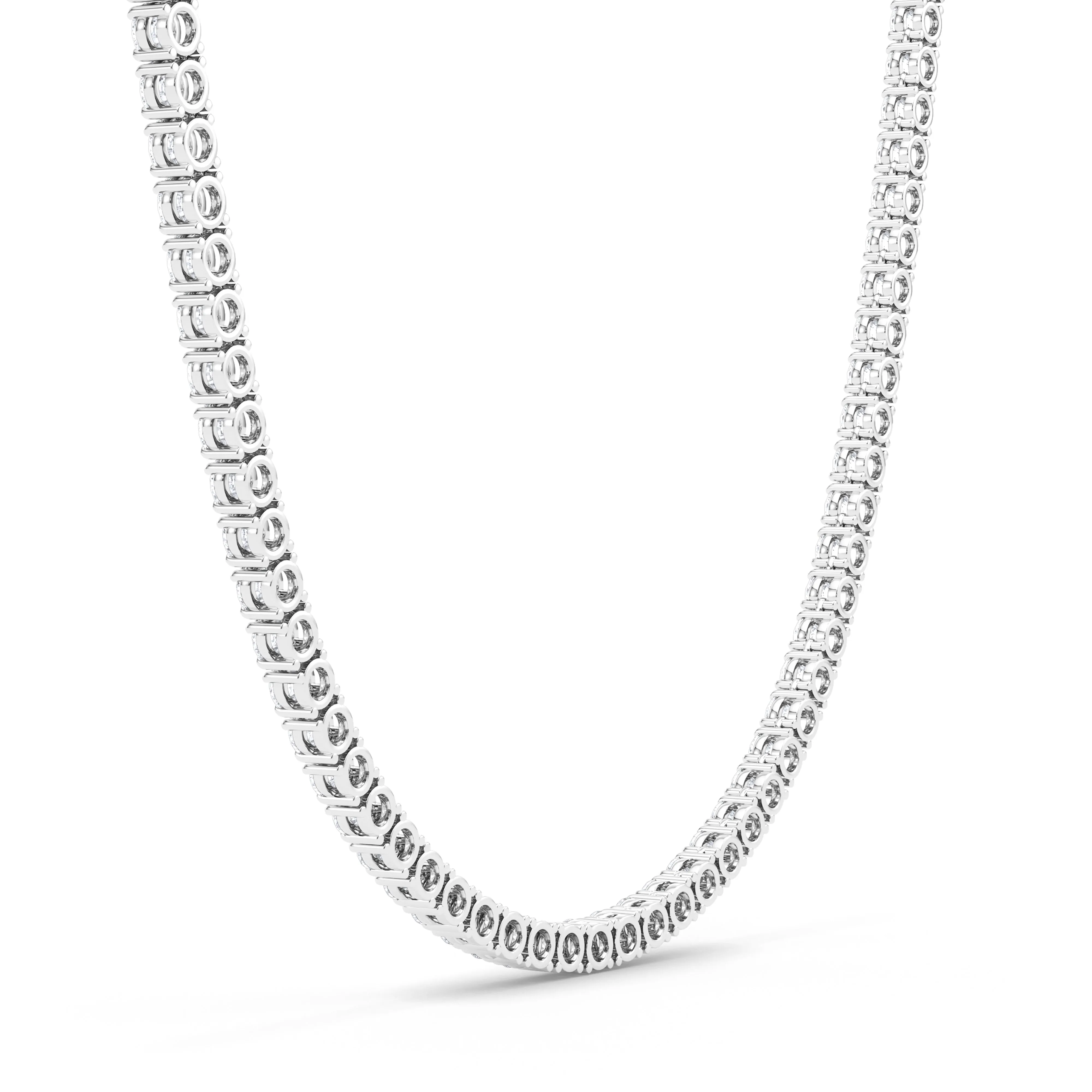 4 Prong Diamond Tennis Necklace