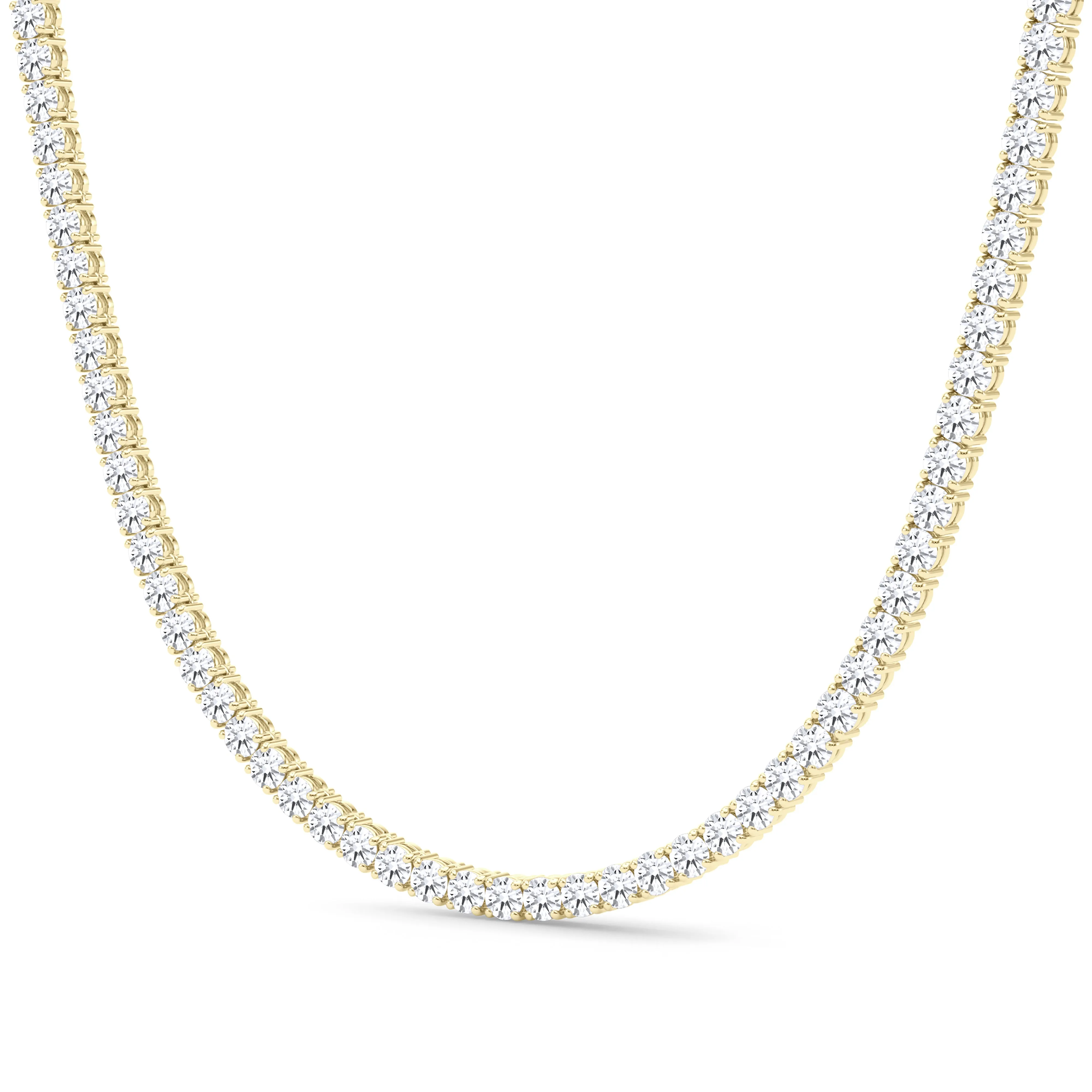 4 Prong Diamond Tennis Necklace