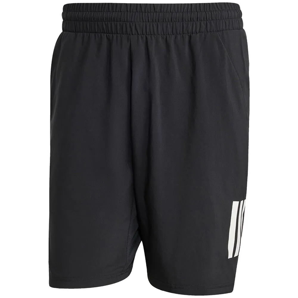 adidas Men's Club 3 Stripe 9" Short - Black