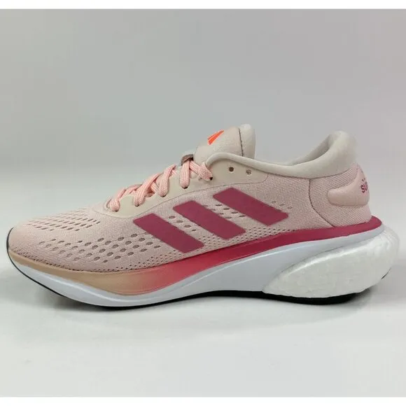 adidas Supernova 2 Womens Pink White Running Shoes Sneakers Boost HP6635
