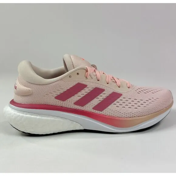 adidas Supernova 2 Womens Pink White Running Shoes Sneakers Boost HP6635
