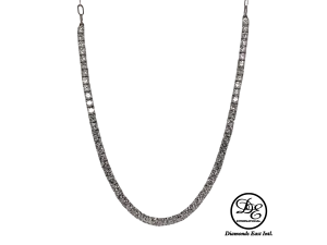 Adjustable Diamond Tennis Necklace 9.16ct Total Carat Weight