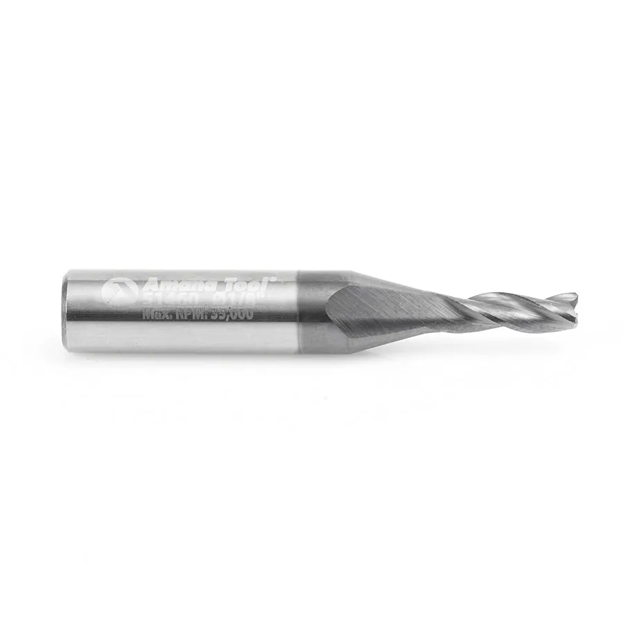 Amana 51460 CNC Spiral for Steel & Stainless Steel 1/8 Dia x 3/8 x 1/4 Shank Up-Cut