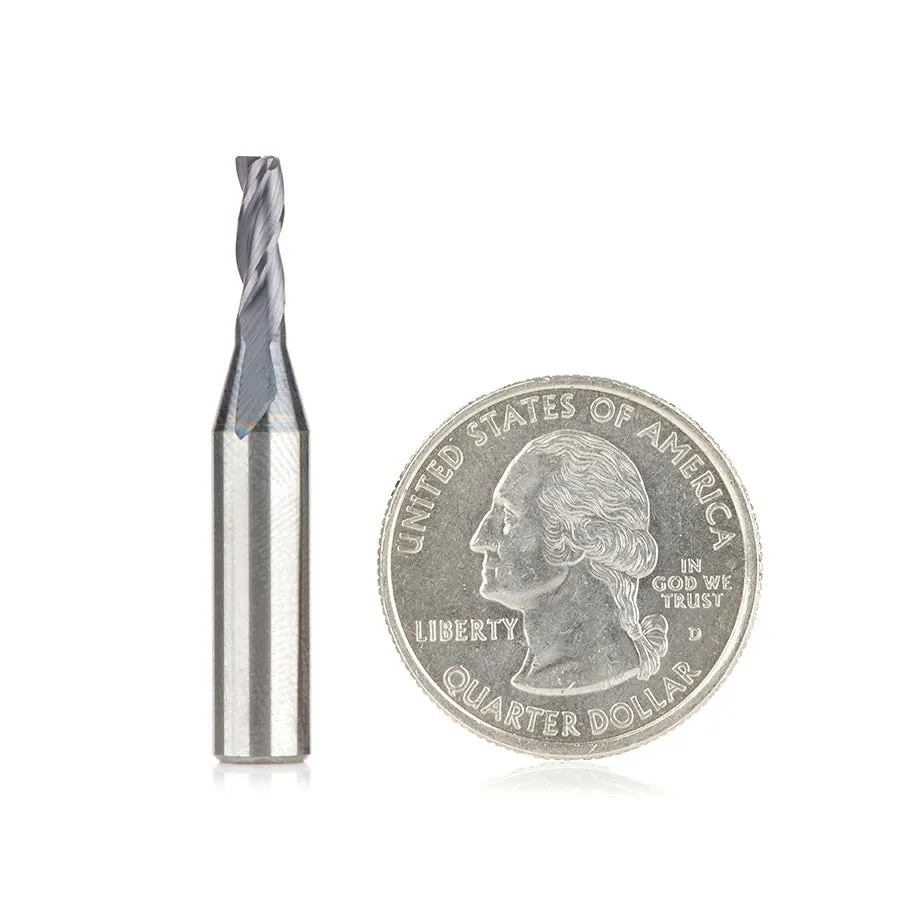 Amana 51460 CNC Spiral for Steel & Stainless Steel 1/8 Dia x 3/8 x 1/4 Shank Up-Cut