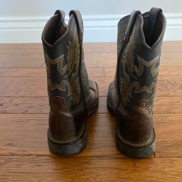 ARIAT KIDS' WorkHog Wide Square Toe Boot, Bruin Brown, Size