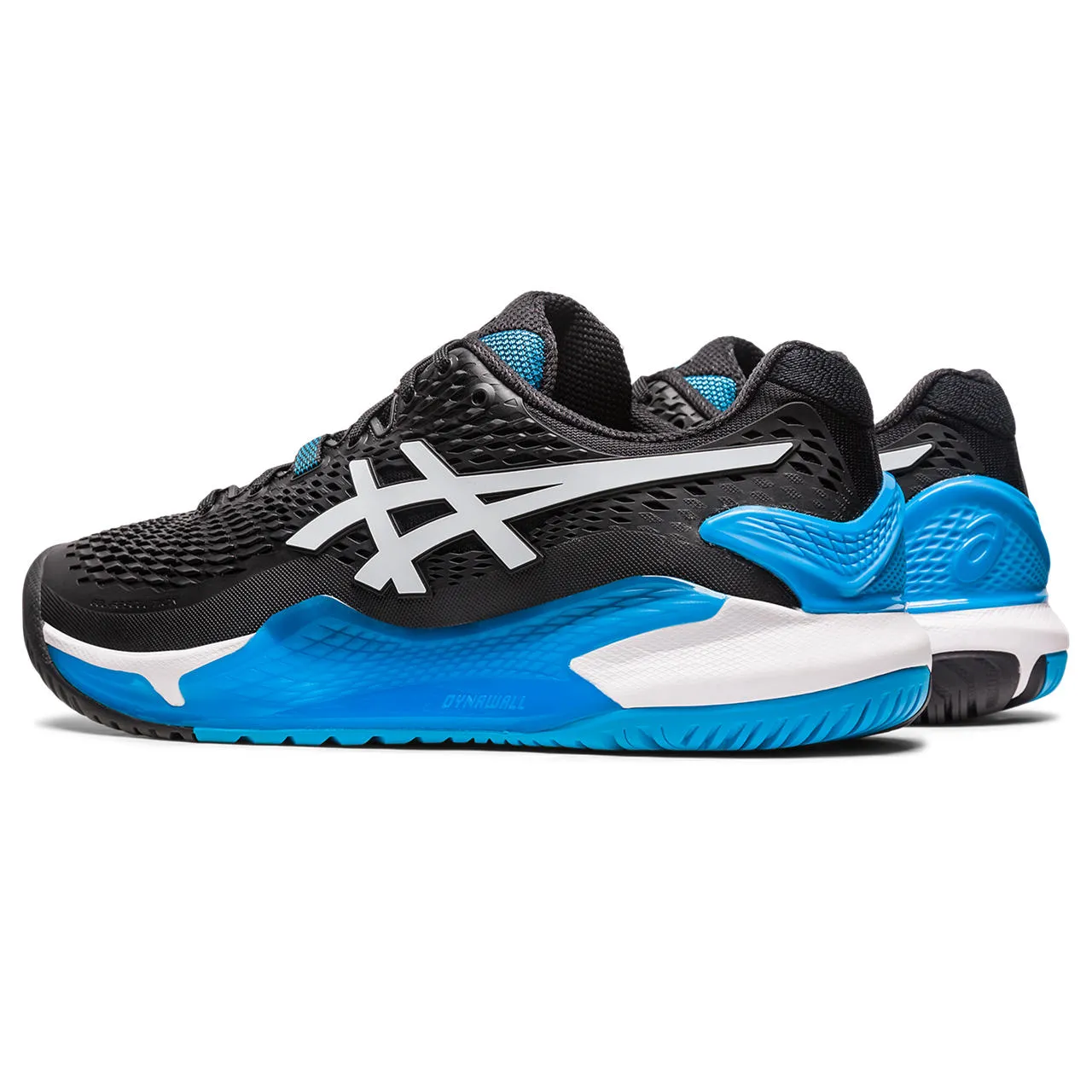 Asics Gel Resolution 9 Men's Tennis Shoe (Black/Blue)