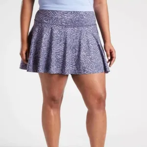 Athleta NWT Ace Printed Tennis Pickleball Skort 13.5&quot; spf 50 womens plus size 1x