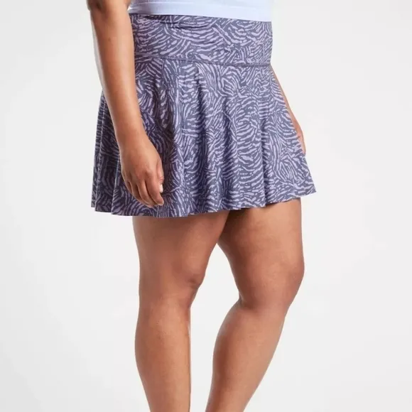 Athleta NWT Ace Printed Tennis Pickleball Skort 13.5&quot; spf 50 womens plus size 1x