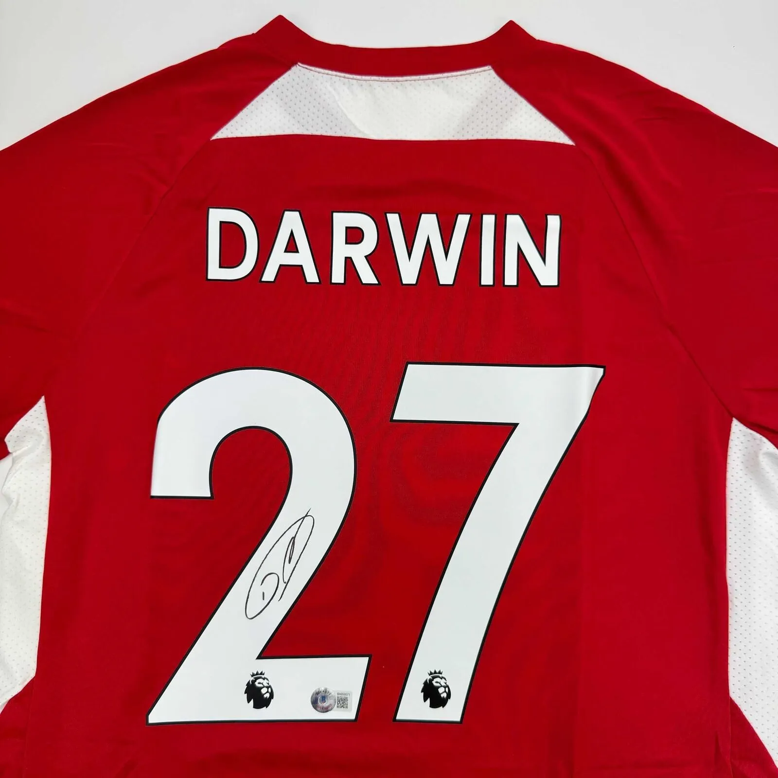Autographed/Signed Darwin Nunez Liverpool Red Soccer Jersey Beckett BAS COA #2