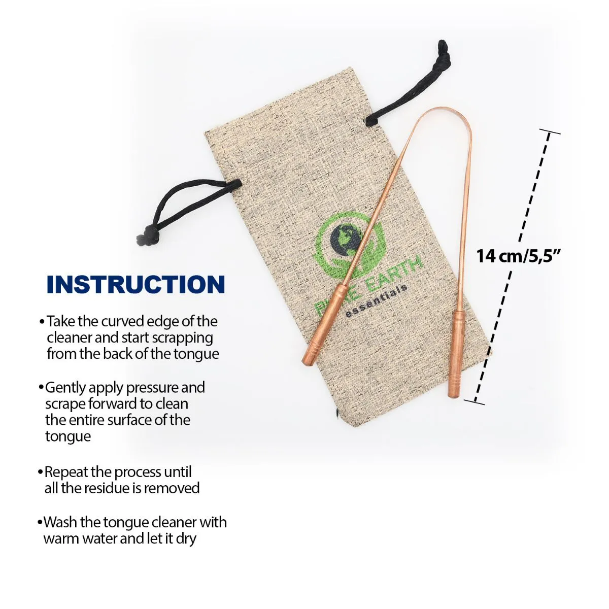 Ayurvedic Copper Tongue Cleaner - Twin pack