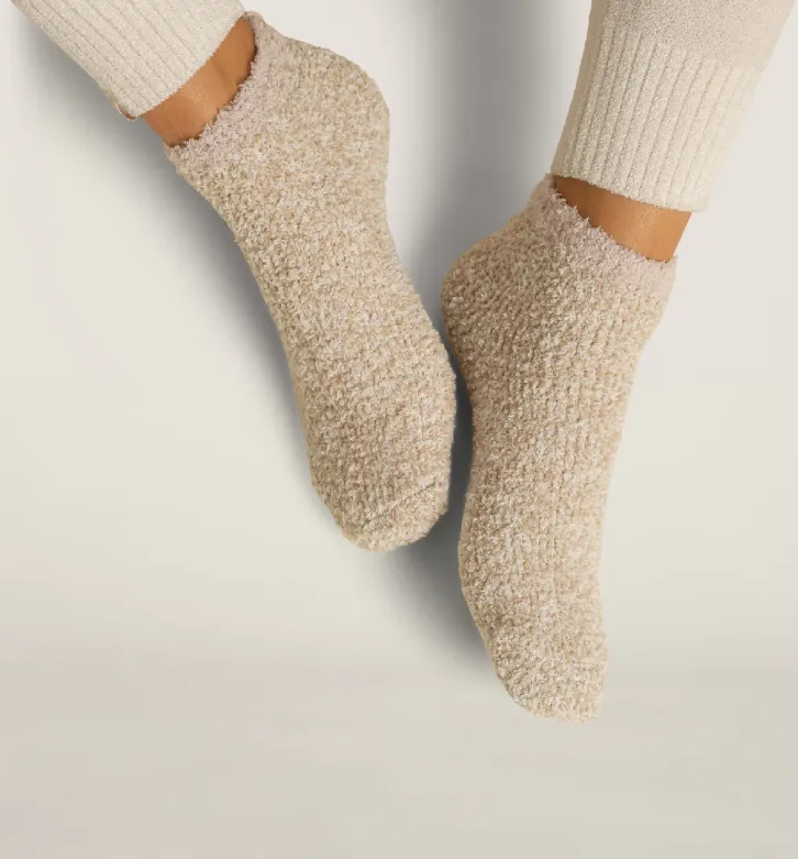 Barefoot Dreams Cozychic Tennis Socks (2 Pair) - Stone Multi