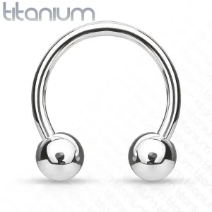 Basic Implant Grade Titanium Horseshoe Circular Barbells 14GA