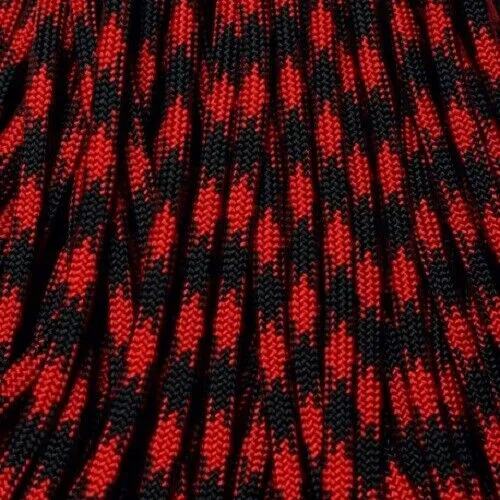 Black and Red Boot Laces *Guaranteed for Life* 550 Paracord Steel Tip