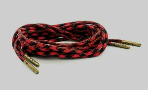 Black and Red Boot Laces *Guaranteed for Life* 550 Paracord Steel Tip