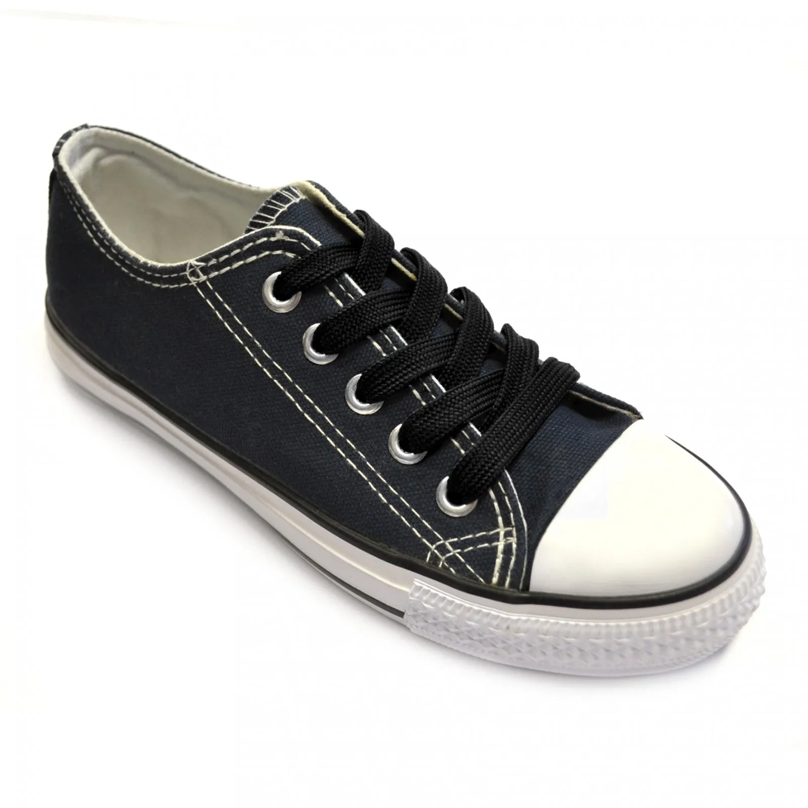 Black laces Flat  75cm