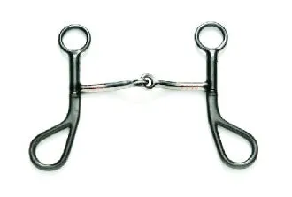 Black Steel Snaffle Mouth Short Shank