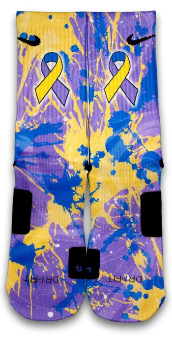 Bladder Cancer Custom Elite Socks