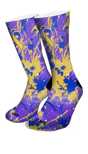 Bladder Cancer Custom Elite Socks