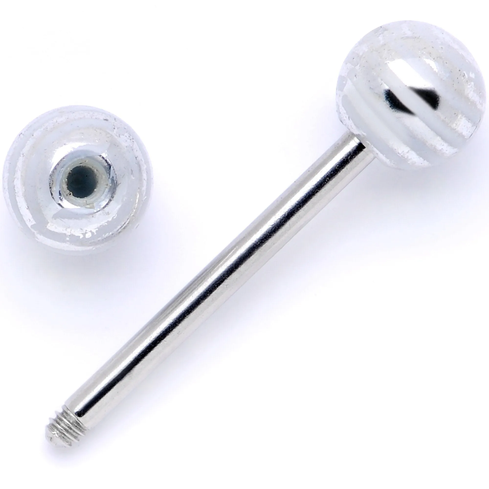 Bright Stripes Party Barbell Tongue Ring Set of 4
