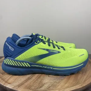 Brooks Adrenaline GTS22 Nightlife Titan Mens Neon Green Size 11.5 Running Shoes