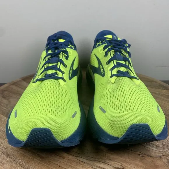 Brooks Adrenaline GTS22 Nightlife Titan Mens Neon Green Size 11.5 Running Shoes