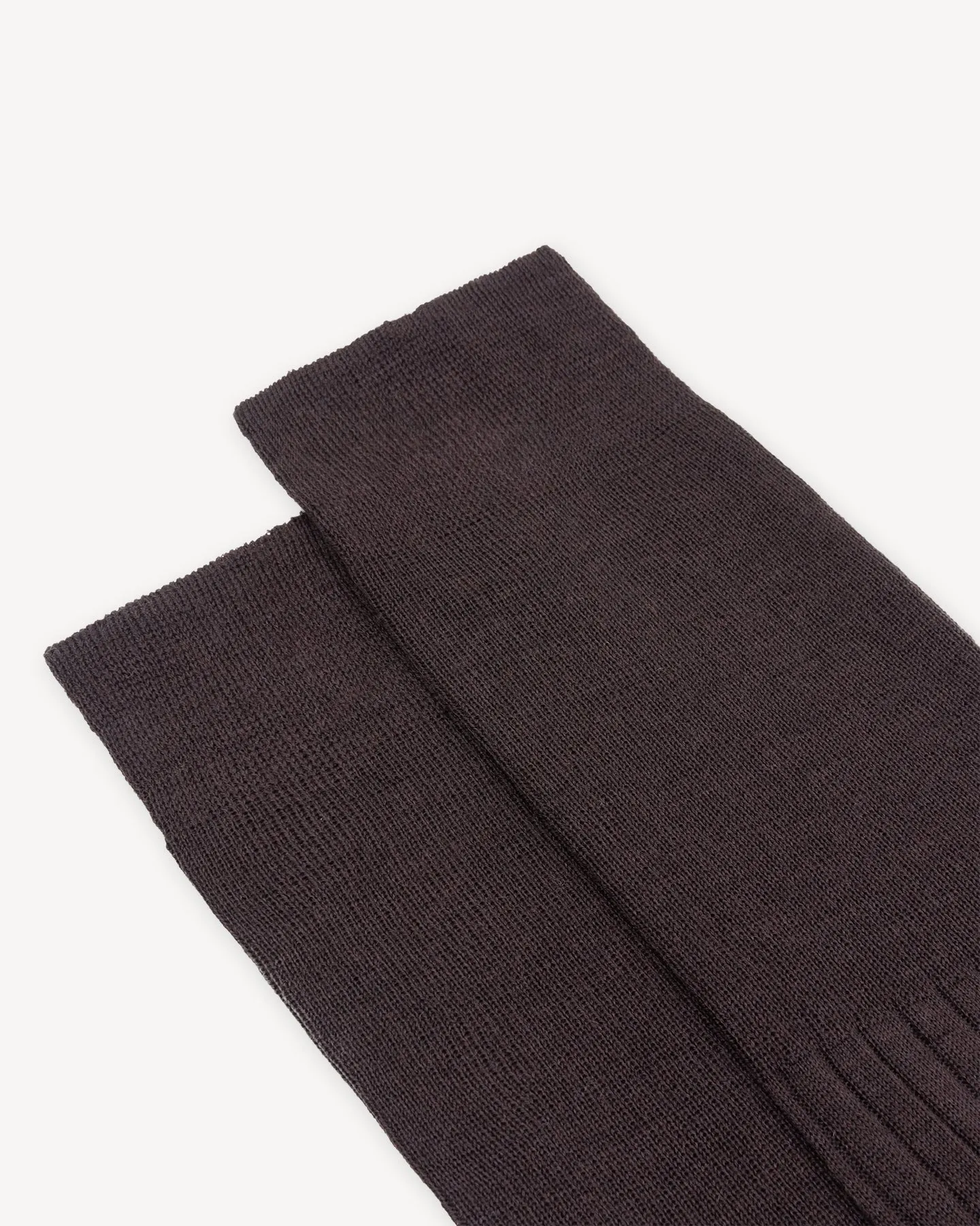 Brown Wool Knee High Socks