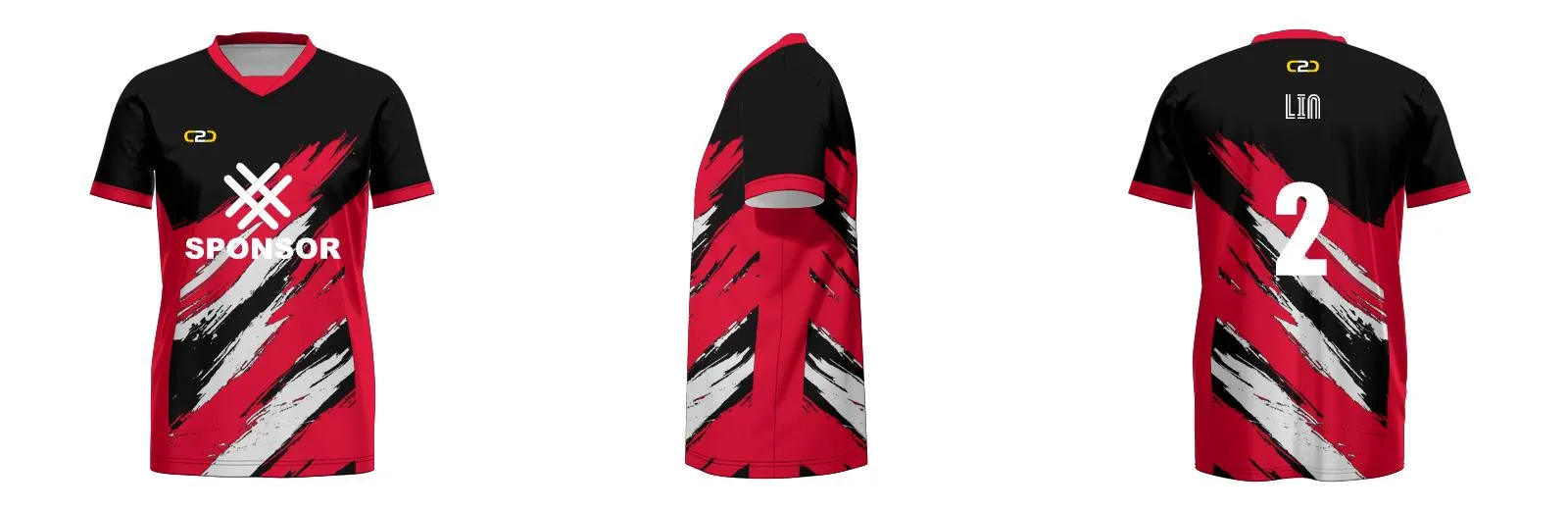 Brushes Soccer Jersey Design Your Own