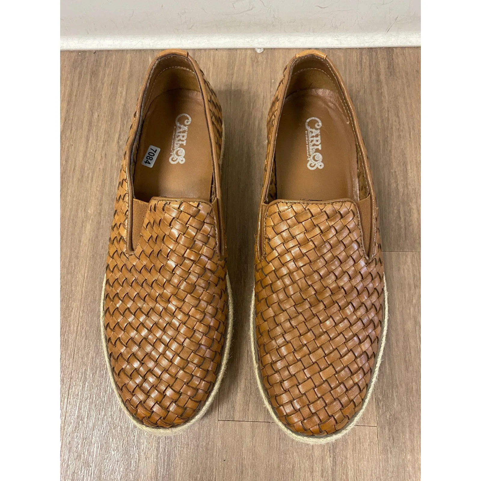 Carlos Interweave Slip On Shoes Sz 10