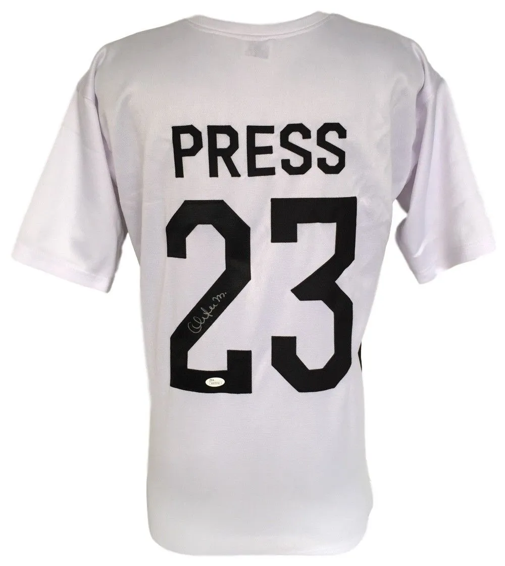 Christen Press Signed Autographed Team USA Soccer Jersey (JSA COA)