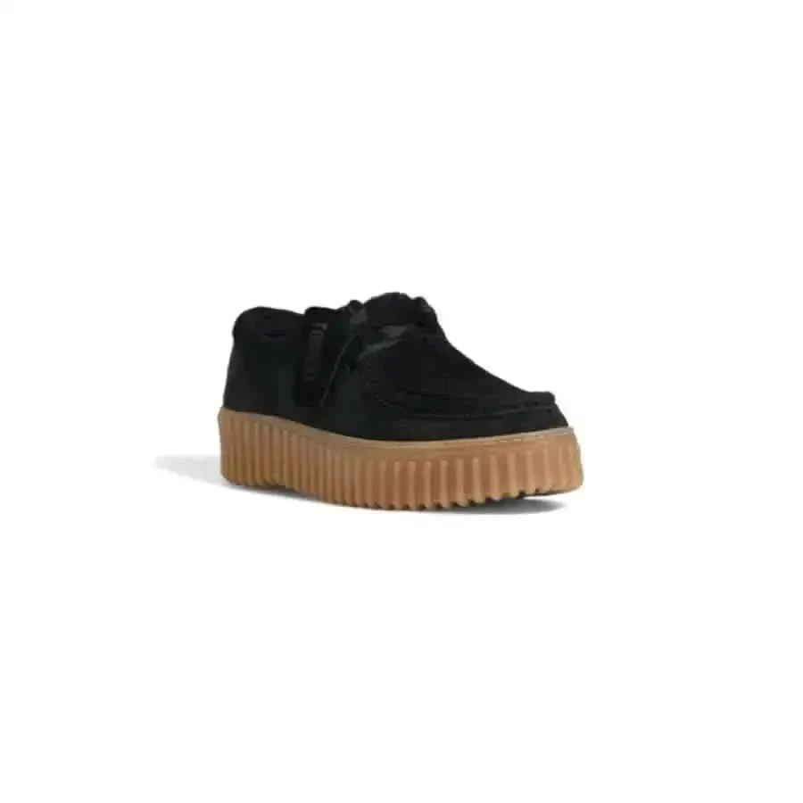 Clarks Women's Black Lace-Up Shoes