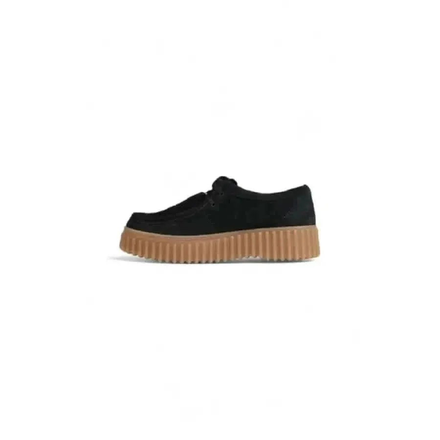 Clarks Women's Black Lace-Up Shoes
